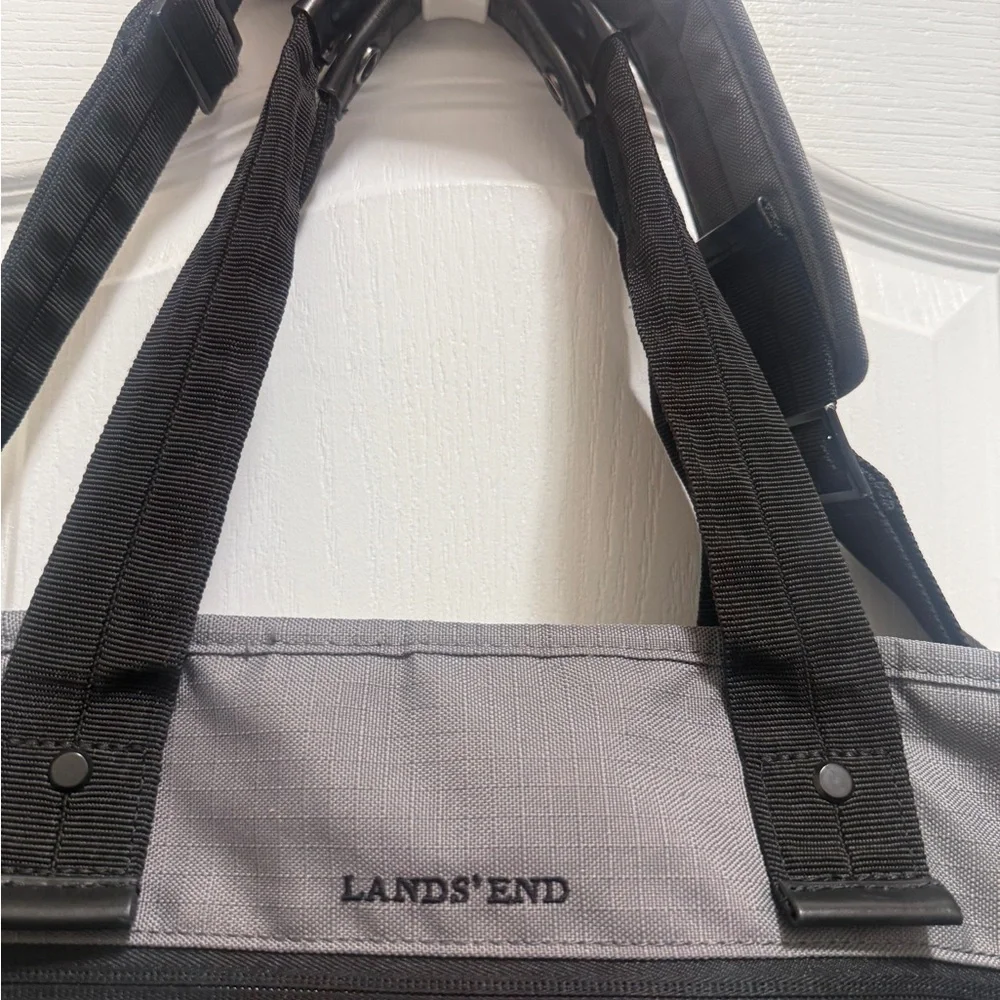 Nylon duffle bag, weekender/travel bag Lands' End Gray Duffel Bag for Men